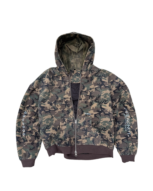 Double Mesh Camo Hoodie