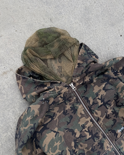 Double Mesh Camo Hoodie