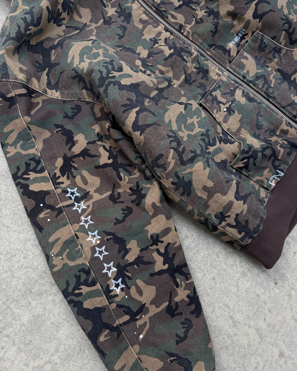Double Mesh Camo Hoodie