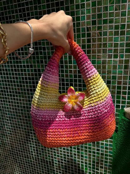 Glitter Crochet Handbag