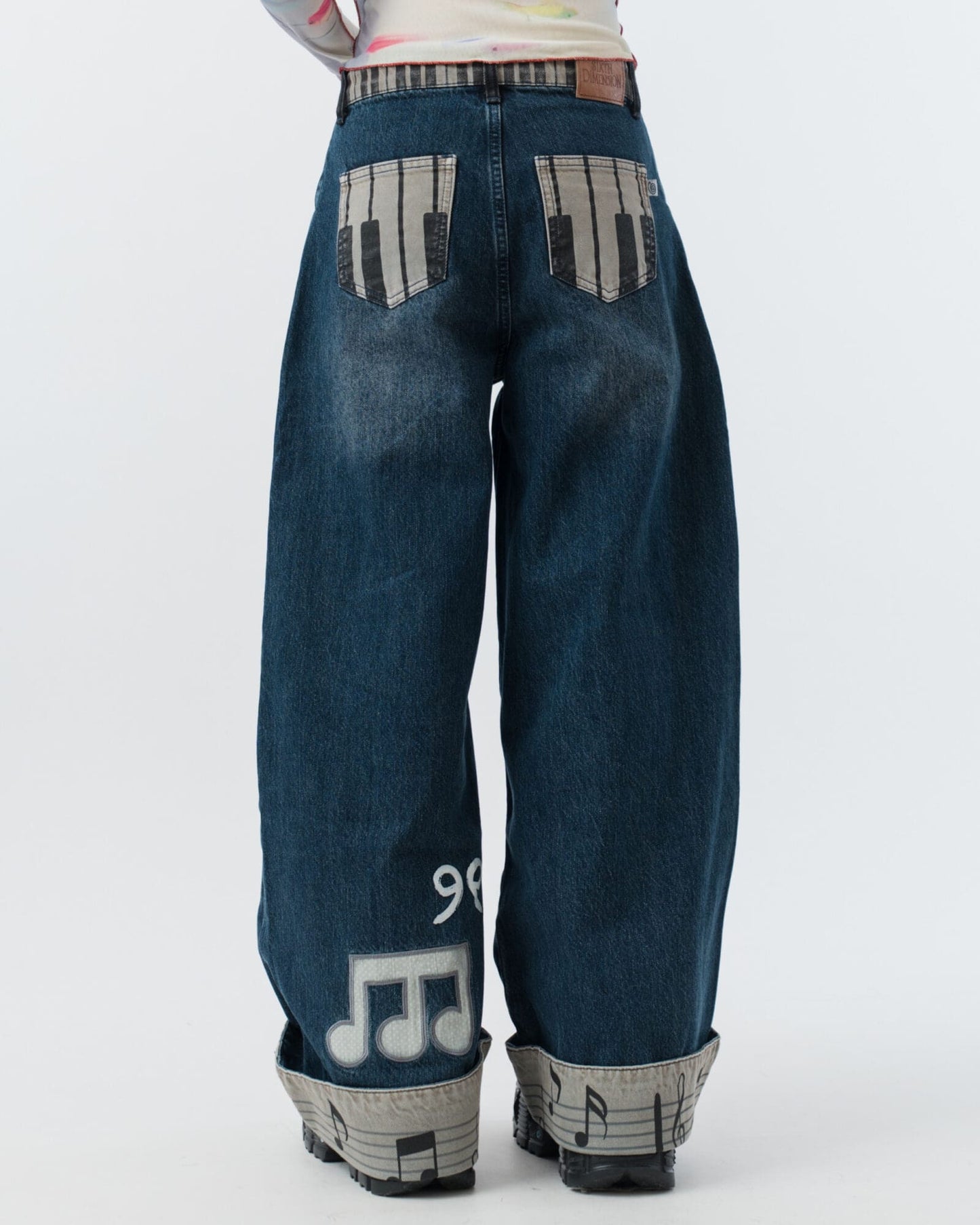Music Notes Baggy Jeans