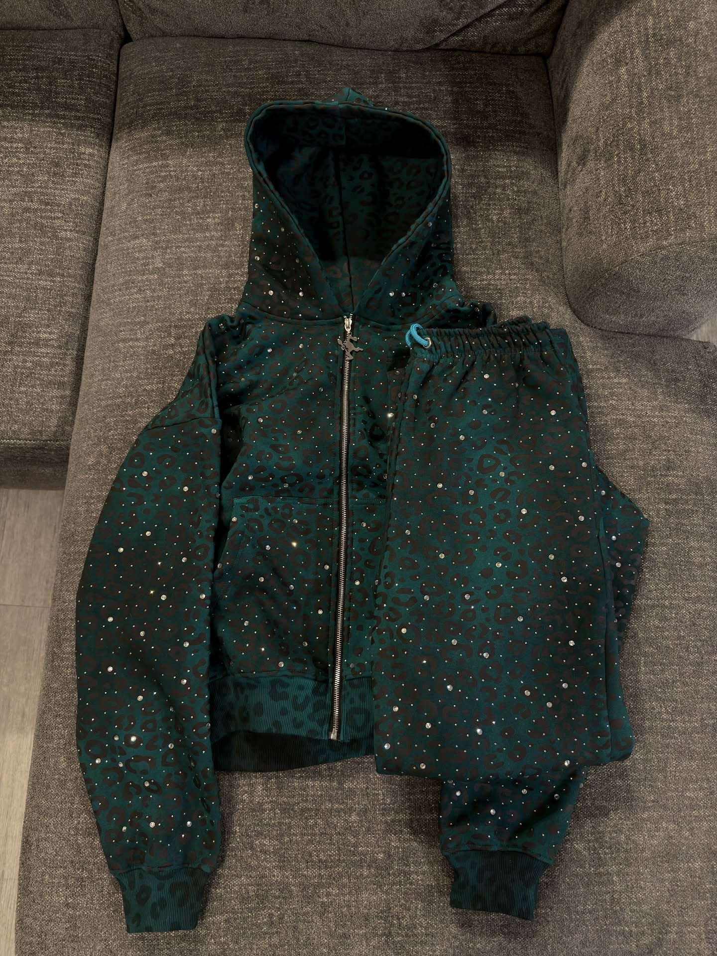 Rhinestone Cheetah Sweatsuit