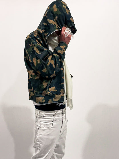 Camo Zip Up Hoodie